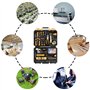 DEKO Coffre à Outils 138 Pièces, Boîte à Outils Complete Bricolage Mecanique, Ensemble d'outils de Réparations Quotidiennes avec