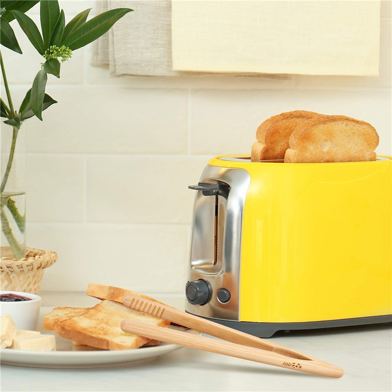 Image secondaire de Pinces à toast classiques réutilisables en bambou – Pince de cuisson en bois, idéale pour grille-pain, fruits, pain et cornichon