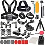 YHTSPORT Kit d'accessoires pour caméra d'action GoPro Hero 11 10 9 8 Max 7 6 5 4 Noir GoPro Session Fusion Silver White Insta360