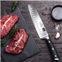 Couteaux Japonais Santoku 18 cm Professionnel Carbone en Acier Inoxydable Allemand Chef Couteaux Uti