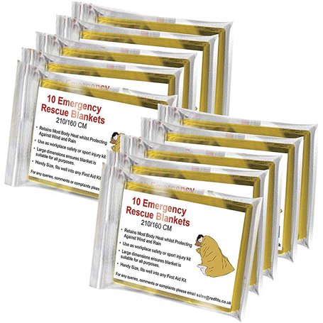 BRAMBLE 10 Couverture de Survie Thermique Urgence (210x160cm) - Premiers Secours