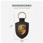 Porte-clés armoiries Porsche (original) en noir