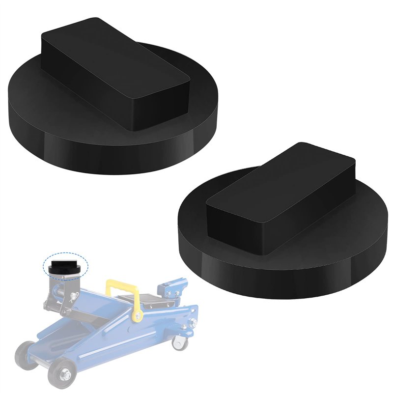 Bloc de Cric 2 Pcs Adaptateur en Caoutchouc pour BMW - Pad de Support et Coussin de Levage pour la Protection de la Voiture, Noir