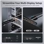 TESmart Dual Monitor Commutateur KVM 2x2 HDMI + Display Port KVM Switcher 4K @ 60Hz 4: 4: 4 Ultra HD 2 PC 2 Monitor Switch avec