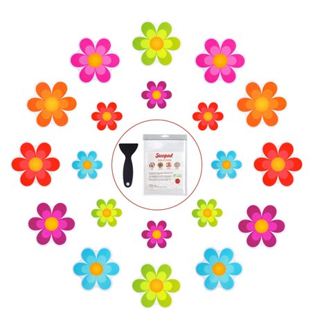 Secopad Lot de 20 autocollants antidérapants originaux pour baignoire