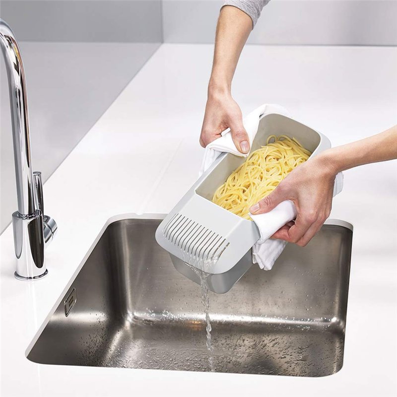 Image secondaire de RetroFun Cuiseur à pâtes Micro-Ondes avec passoire résistant à la Chaleur Bateau à pâtes Vapeur Spaghetti cuiseur à Nouilles Out