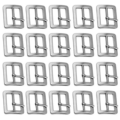 20 Pièces Boucle de Ceinture 25mm Argent Boucle à Rouleau 25mm Bague Crochet Coulissante Boucle en MéTal Tri-Glide Boucles Couli