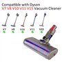 Tête de Nettoyage à Rouleau Souple de Remplacement pour Dyson V7 V8 V10 V11 V15 Aspirateurs sans Fil, Accessoire de Brosse à Pla