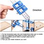 ASNOMY Gabarit de poinçonnage pour bois, Gabarit de perçage réglable pour placard, guide de perçage pour l'installation de poign