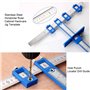 ASNOMY Gabarit de poinçonnage pour bois, Gabarit de perçage réglable pour placard, guide de perçage pour l'installation de poign