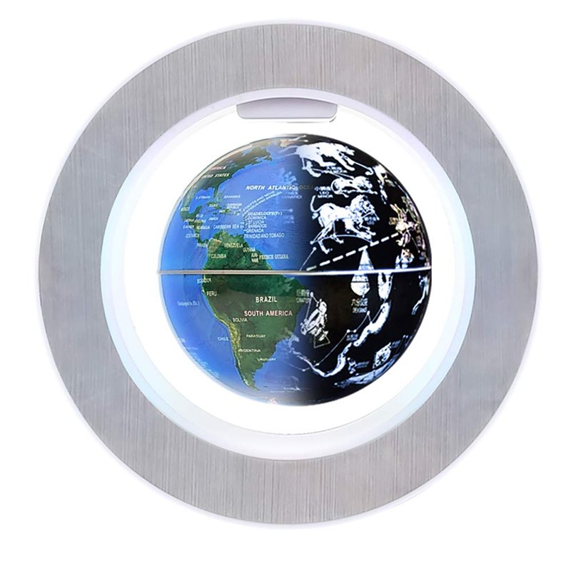 Globes flottants en lévitation automatique de 10,2 cm - Globes constellation du monde pour adultes, idées de cadeaux d'anniversa