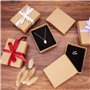 Mengger 24Pcs Boîte en Carton Carré Boîte Cadeau Bijoux avec Couvercle Coffrets Cadeaux pour Bagues Le Stockage De Bijoux et Aff