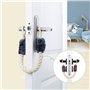 Kinsinder 4pcs Arrêts de Portes Corde, Cordon de Serrage de Porte Cale Porte Corde Porte-bébé Sécurité Pincée Garde Protecteurs 