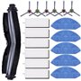 Chuancheng Lot de 18 accessoires pour aspirateur robot Ecovacs Deebot OZMO U2 DGN22 U2 Pro