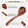TsunNee Louche à soupe en bois naturel Longueur 22,9 cm