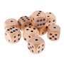 SM SunniMix 10pcs Dés en Bois 3cm - Bois