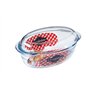 Ô cuisine cocotte Ovale en Verre Borosilicate 3L