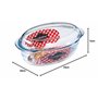 Ô cuisine cocotte Ovale en Verre Borosilicate 3L