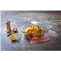 Ô cuisine cocotte Ovale en Verre Borosilicate 3L