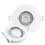 Roosea 30 Pièces Anneaux de fixation de Lampe pour Spot MR16 GU10 Led de 50 mm, MR16 GU10 Pince de fermeture, Anneaux de fixatio