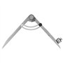 Compass,Akozon 200mm Compas en Acier au Carbone Professionnel Compass Pencil Grande Diviseur d'ailes en Cuir Outil Rotatif Sépar