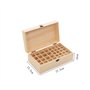 RoseFlower Boîte Huile Essentielle Aromathérapie Boîte de Stockage, 36 Trous imperméable Aromathérapie Boîte de Rangement en Boi