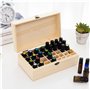 RoseFlower Boîte Huile Essentielle Aromathérapie Boîte de Stockage, 36 Trous imperméable Aromathérapie Boîte de Rangement en Boi
