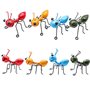 YiYa 4 pièces Décoration de Fourmis en métal Décoration Murale Fourmi Décoration de Jardin pour Fourmis Insectes Mignons et colo