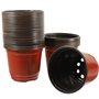 Lot de 50 Pots de en Plastique Pots de Fleurs Pots de Plantes Plastique De Plantes À Fleurs Graine De Démarrage Pot (Diamètre 12