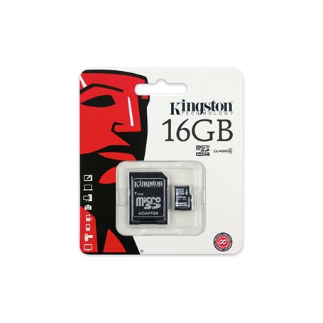 Kingston SDCS/16GB Carte MicroSD Canvas Select UHS-I Classe 10 avec vitesse de lecture allant jusqu’à 80Mo/s ( avec adaptateur S