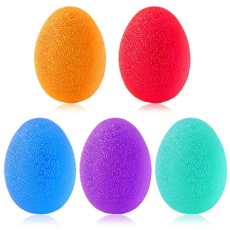 Newaner Lot de 5 Balles Anti-Stress, Boule Antistress de Dureté Différente, Balle Reeducation Main, Balle Anti Stress Adulte Enf