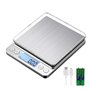 KUBEI Numérique Balance de Cuisine Rechargeable par USB 3kg/0.1g pâtisserie