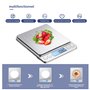 KUBEI Numérique Balance de Cuisine Rechargeable par USB 3kg/0.1g pâtisserie, PréCision Plateaux de table de pesée en acier inoxy