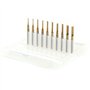 10pcs Fraise en Bout en Carbure Cémenté À Gravure Bits Sculpture Perceuse Outils Endated Mill 1-3mm