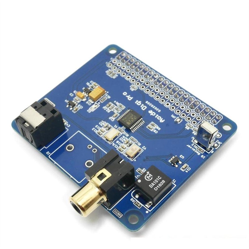 Image secondaire de DollaTek Carte Son numérique HiFi Digi Pro pour Raspberry Pi 4B/3B+/3B/2B | Deux oscillateurs | Fibre Optique I2S SPDIF | 44,1 e