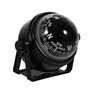 Boussole Déclinaison Magnétique Ajustable Compas Voyager Boussole Voyager Multi-Usage pour Montage sur Support Marin Marine(Noir