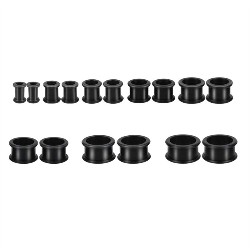KBNIAN 16 PCS Écarteur d'Orielle en Silicone Souple Piercing Plug Tunnel Original Strech Élargisseur d’Oreille Tunnel Diamètre 6