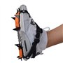 Crampon adulte avec 10 dents en acier au manganèse, crampons de glace renforcés, griffes de crampons résistantes à l'usure, pour
