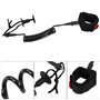 Focket Bodyboard Leash, Manchette rembourrée en néoprène rembourré léger et Confortable, enroulé avec Un étui de Ceinture de 5,5