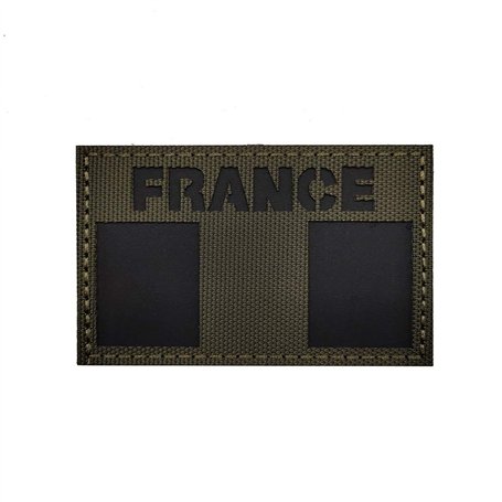Patch infrarouge réfléchissant drapeau de la France pour moto biker tactique militaire brassard pour voyage sac à dos chapeaux v