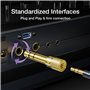 VCE Adaptateur Jack 6.35mm Mâle vers 3.5mm Femelle Stéréo Audio Plaqué Or Lot de 2
