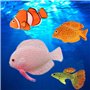 Wenxiaw Faux Poissons Tropicaux Faux Poisson en Silicone pour Aquarium Décor D'aquarium Faux Poisson Rouge pour Fish Tank Décora