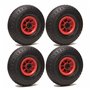 LOT de 4 x roue gonflable diable 260 x 85 (3.00-4) alésage 20 mm roulement à rouleaux