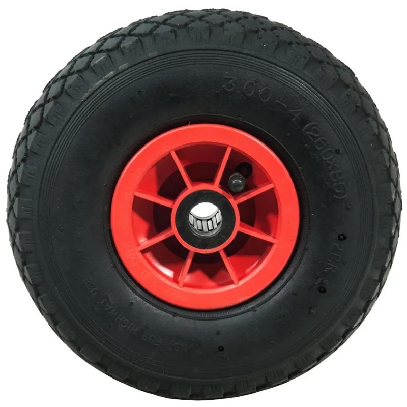Image secondaire de LOT de 4 x roue gonflable diable 260 x 85 (3.00-4) alésage 20 mm roulement à rouleaux
