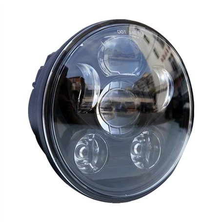 Locisne 5-3/4 "5.75" Projecteur à LED rond Projecteur Daymaker pour Harley Davidson Kickfaire Projecteur de moto 45W 9 ampoule L