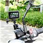 Forevercam Support de rétroviseur de Moto en Aluminium Rotation à 360 ° Pince de Support en métal Compatible pour Gopro Max Hero