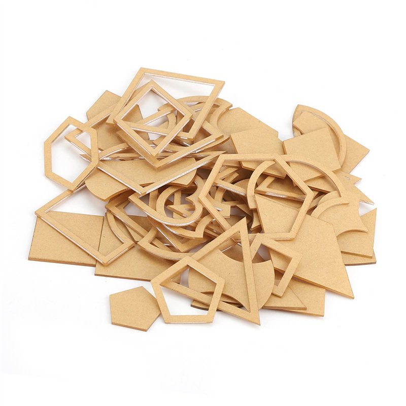 Image secondaire de 54pcs Pochoir Acrylique Gabarit Acrylique pour Cuir Quilting Outil de Couture Artisanat DIY Décor