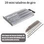 Bestgle Lot de 20 mini forets hélicoïdaux en acier rapide HSS 0,3 mm-1,6 mm