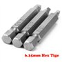 Bestgle 6.35mm Tige Jeu de 3 Set 3pcs Embouts de Tournevis à Tête Carrée Magnétique, Jeu d'Embouts de Tournevis SQ1 SQ2 SQ3, Lon