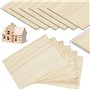 Lot de 12 feuilles de bois de balsa